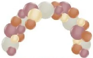 Illustration of a organic style arch