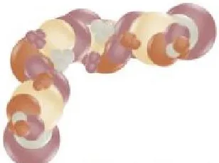 Illustration of a standard organic garland